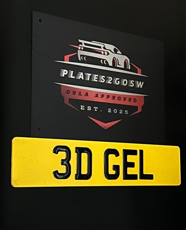 3D GEL Number Plates - Image 2
