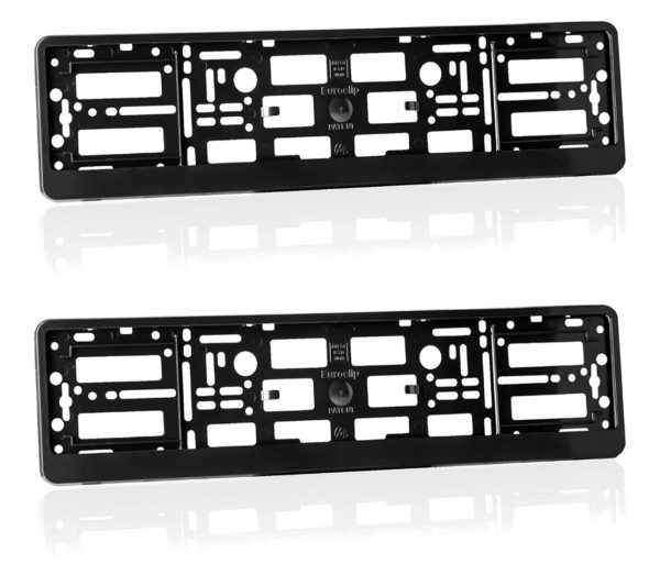 Black Number Plate Surrounds - Image 2
