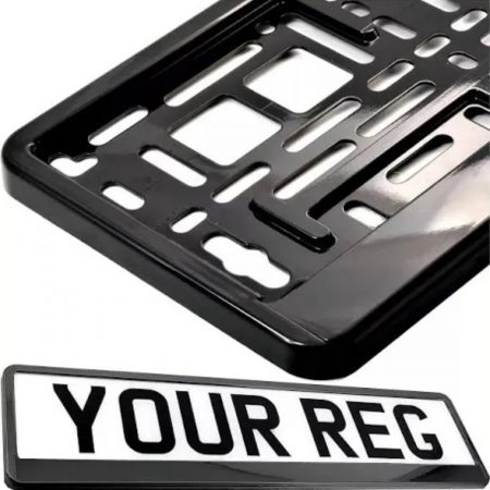 Black Number Plate Surrounds