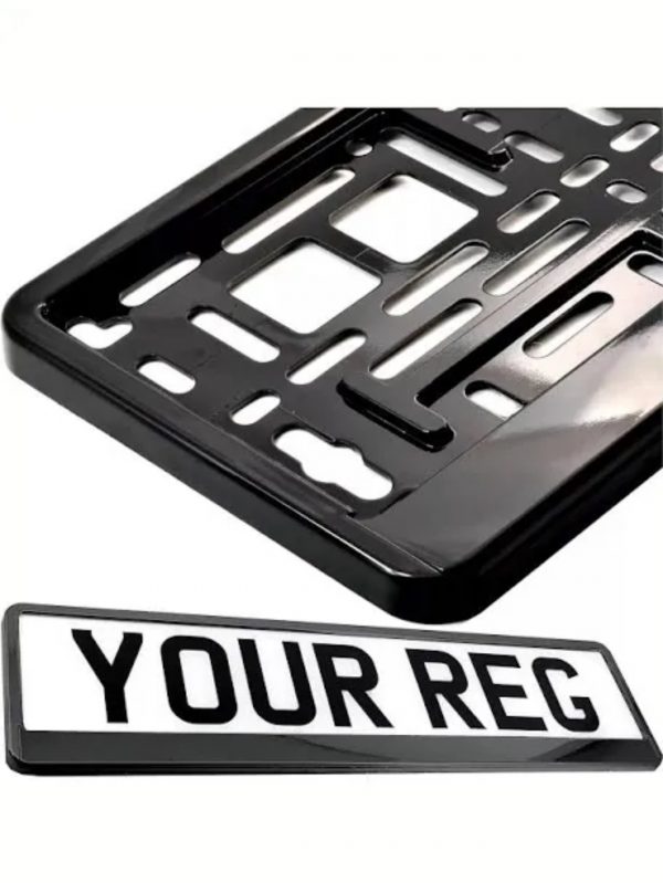 Black Number Plate Surrounds
