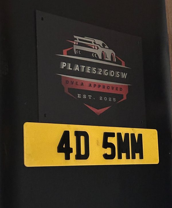 4D Number Plates 5mm - Image 2