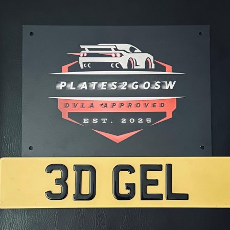 3D GEL Number Plates