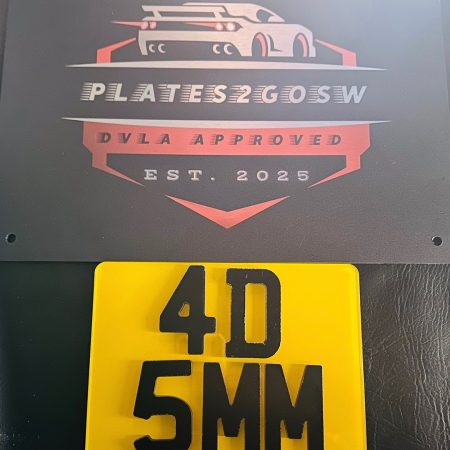 Standard‑Size Motorbike/Quad Plate – 4D 5 mm